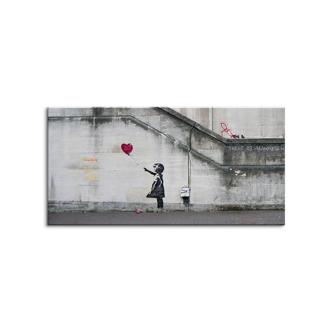 Amazon.co.jp: バンクシー 赤い風船と少女 アートパネル 大型 banksy