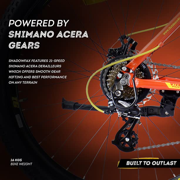 Image of Ninety One Shadowfax 29T 21 Speed - Red Yellow