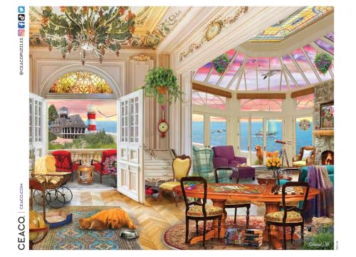 CEACO - Seaside Living - Rompecabezas de 1000 piezas grandes miniatura 6