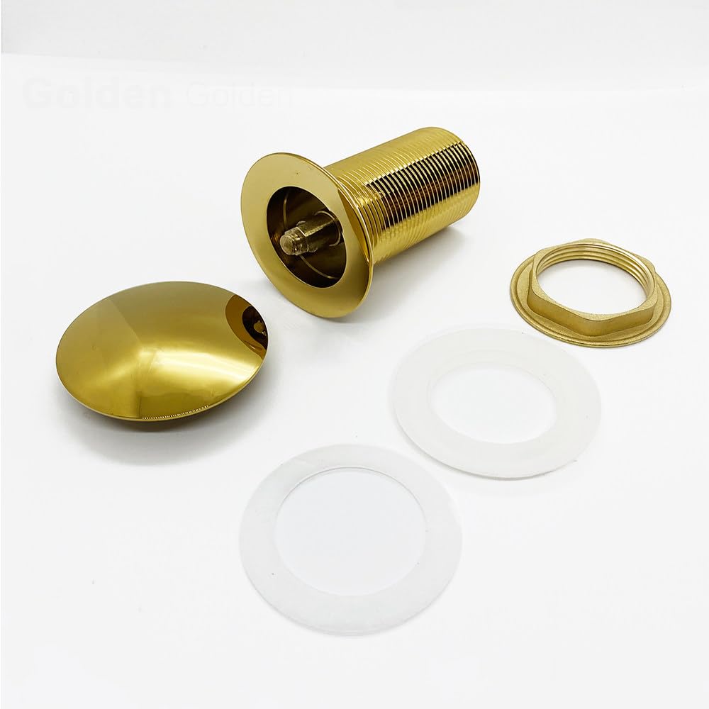 Filtro de drenaje desplegable para fregadero, válvula de baño moderna, accesorio de lavabo de latón, color negro y dorado, tapón de drenaje de rebote, cepillado G sin flujo