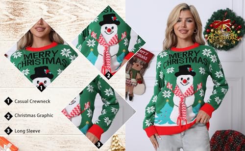 Image of PECHAR Christmas Tree Sweatshirts Women Pine Tree Print Shirts Nature Lover Gift Casual Tee Long Sleeve Xmas Pullover