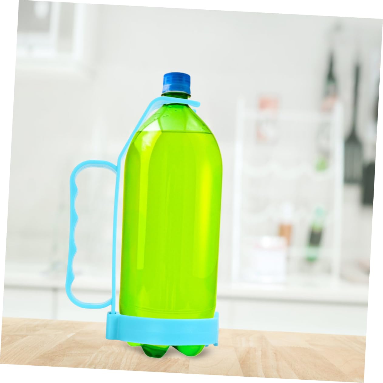 PRETYZOOM 4 Stück Getränke Griff Bottle Pourer cupholder Flasche Regal Flaschen Halter Mug Holder Getränkegriff Getränkeflaschengriff Soda-Gießgriff Griff zum Ausgießen von Getränken Plastik