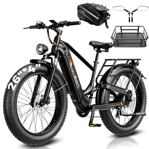Image of Jasion Thunder Pro Electric Bike,2000W Peak Ebikes for Adults,26''Fat Tire Best Ebike for Men,90 Miles with 1040Wh Removable Battery,35+MPH Max Speed Bicycles,500LB Capacity