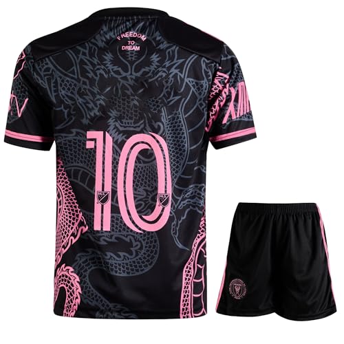 IHIMI Miami #10 Kinder für Trikot Fußballtrikot, Dragon Special Design, Kinder Trikot, Sporttrikot, Fußball-Trainingstrikots, Kinder Kommen Sie mit Shorts Fußball (152)