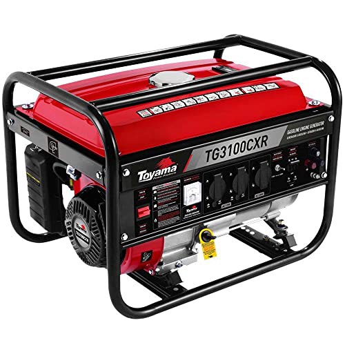 GERADOR TOYAMA A GASOLINA TG3100CXR, MONOFASICO, 115/230V, 60HZ, 3,1KW, PARTIDA