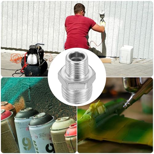 Adaptateur de conversion aérographe 1/8 mâle vers 1/4 mâle en métal anti-fuite lot de 4