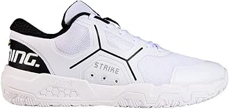 Salming Recoil Strike (White/Black) Men's Squash Shoes (1232071-0701) 10.0