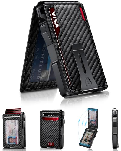 Wallet for Men Mens Minimalist Wallet 14 Cards Slim Compact RFID Wallet - image 1