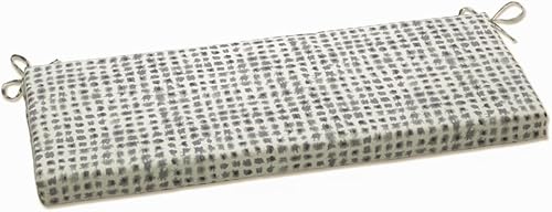 Pillow Perfect Cojín para bancocolumpio Alauda para exterioresinteriores, 45 x 18 pulgadas, gris disponible en Yaxa Peru