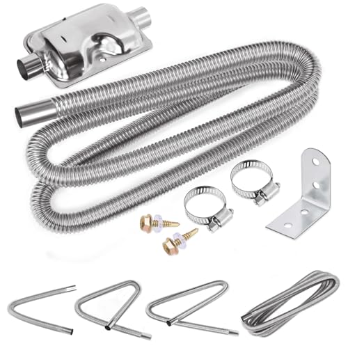 Swpeet Tubo de escape y silenciador de acero inoxidable...