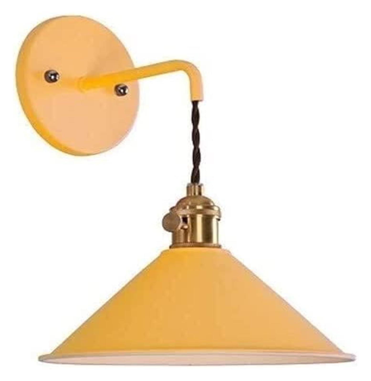SYAXVOM Wall Lamp Living Room Study Bedroom Fixture Lantern Personality Indoor Sconce Lightings E27 Iron Metal Embedded Adjustable Light (Color : a)