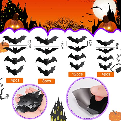 Imanes decorativos de murciélagos Halloween 28 piezas miniatura 2