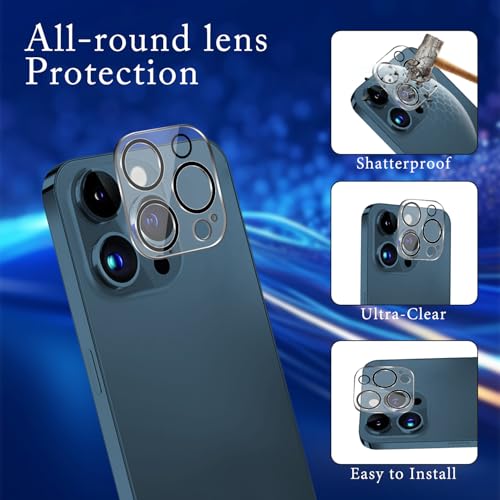 Image of MAYtobe [2+2 Pack Designed for iPhone 12 Pro Max Privacy Screen Protector, Privacy Tempered Film with Camera Lens Protector for iPhone 12 Pro Max, No Bubbles, Anti Scratch, Easy to Install