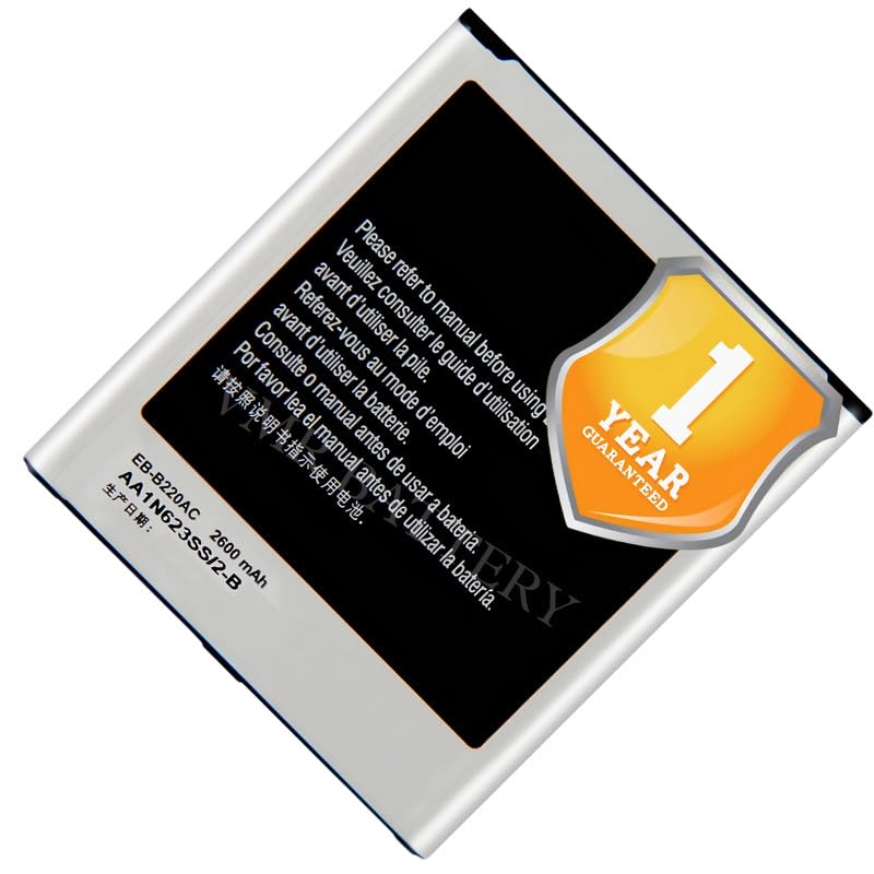 Image of Original EB-B220AC Battery Compatible for Samsung Galaxy Grand 2 (SM-G7100, SM-G7102, SM-G7105, SM-G7108) - (2600mAh) - 1 Year Warranty K7