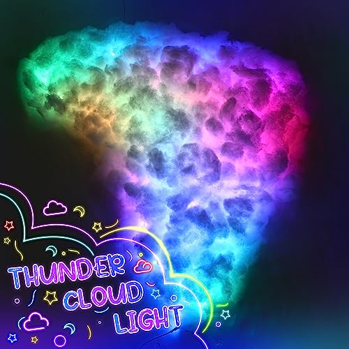 Kit de Luz LED 3D Nube Tormenta Huquary 2 Pzs 16 Pies miniatura 3
