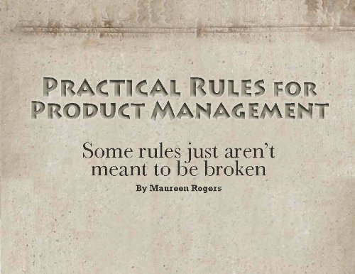 Practical Rules for Product Management (English Edition)