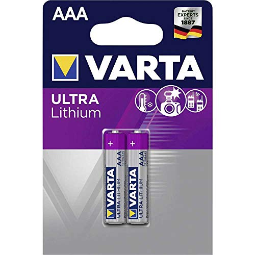 1x2 Varta Professional Lithium Micro AAA LR 03