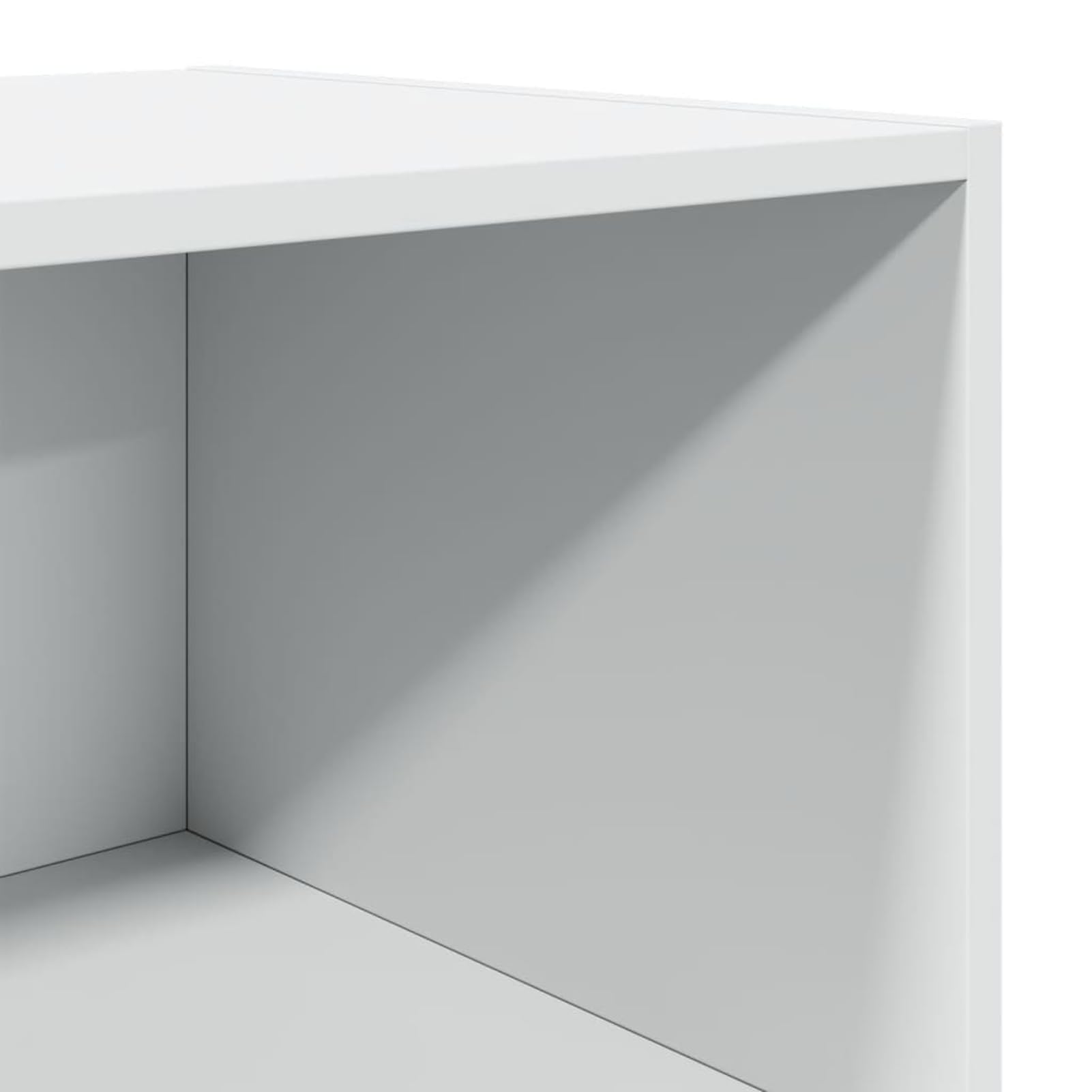 Highboard 45 x 41 x 185 cm, biała, z materiału drewnopochodnego, stabilna konstrukcja i łatwe czyszczenie, do nowoczesnego wyposażenia