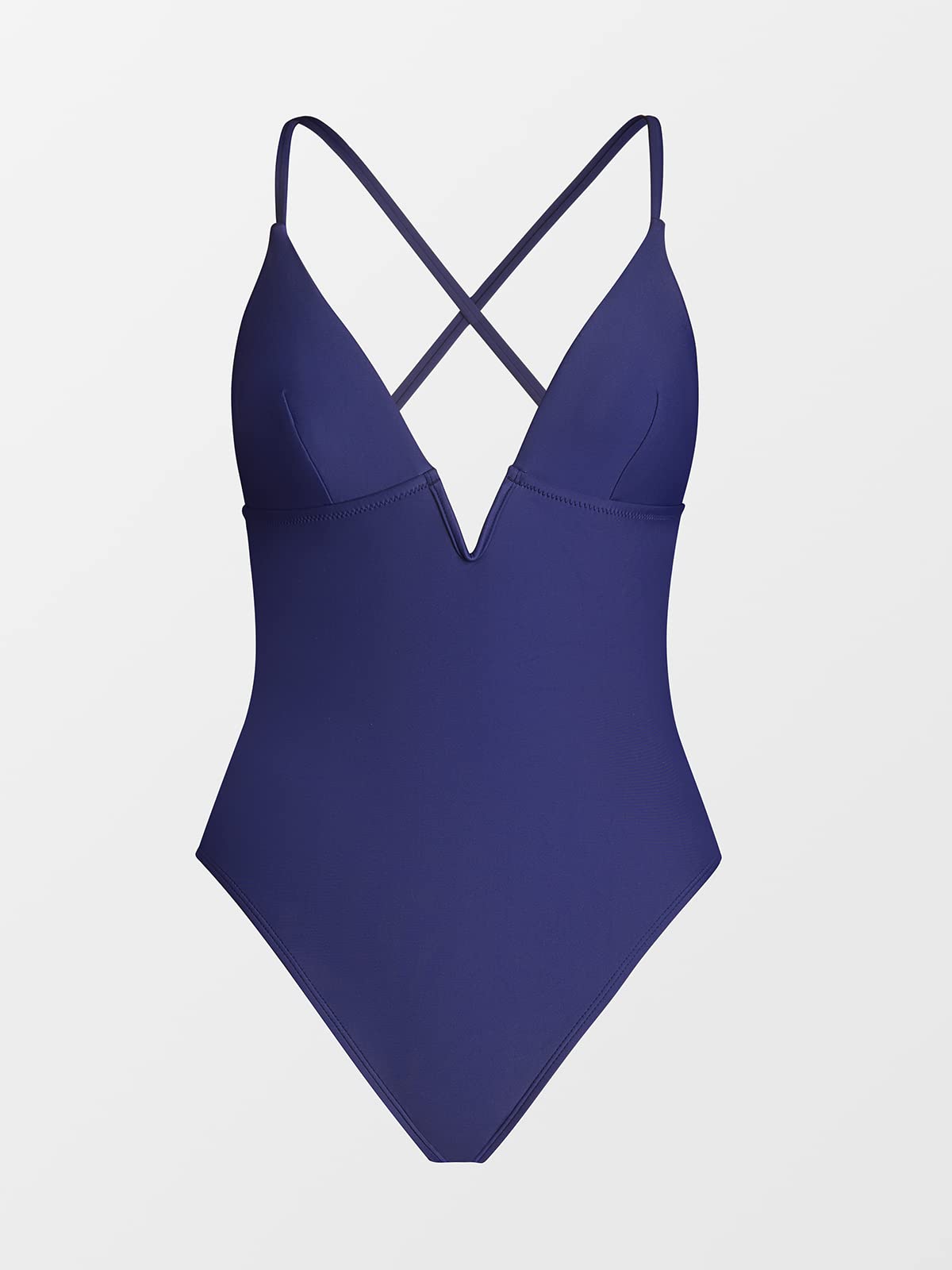 CUPSHE Women Swimsuit One Piece Bathing Suit Deep V Neck Crisscross Back Adjustable Strap