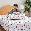 Berkshire Blanket Peanuts® Kids Sheet Set Full Size - 4 Pieces,Cute Character Snoopy Printed Soft Microfiber Bed Sheets,Holiday Helpers Sheet White #2