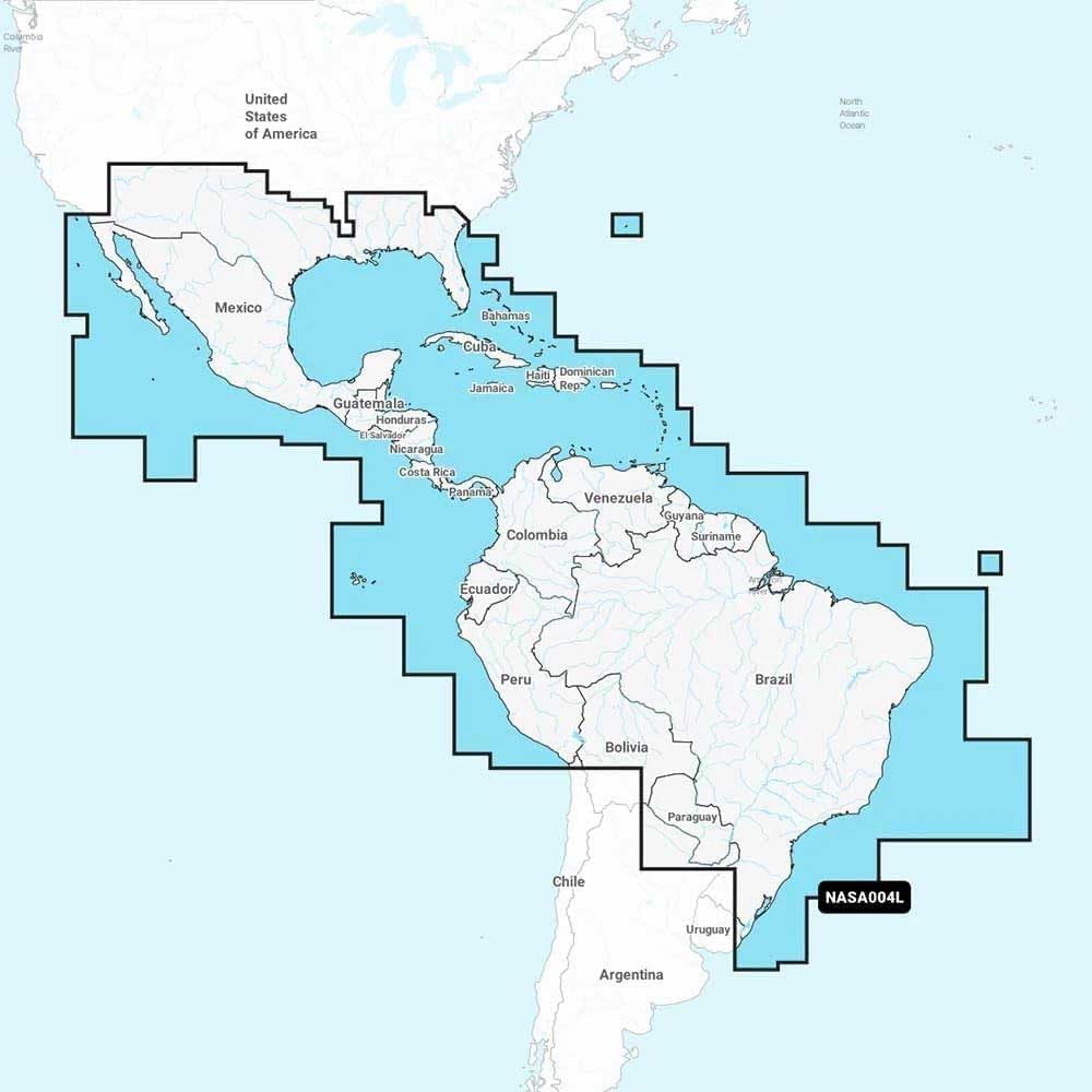 Marine Cartography; Mexico, Caribbean to Brazil, Black