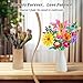 Linkowin 756 PCS Flower Bouquet Building Sets - 11 Kinds of Building Block Flowers, Botanical Collection Crafts Set for Home Office Decoration, Valentines Day for Adults Girl, No Vase