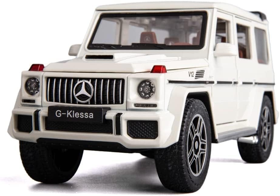 1:24 Scale Die-Cast Luxury SUV Toy Car | Alloy Metal Pull Back G-Class Style Model with Light & Sound, Opening 6 Doors & Bonnet | Premium Off-Road Car for Kids, Boys & Collectors(Multicolor)