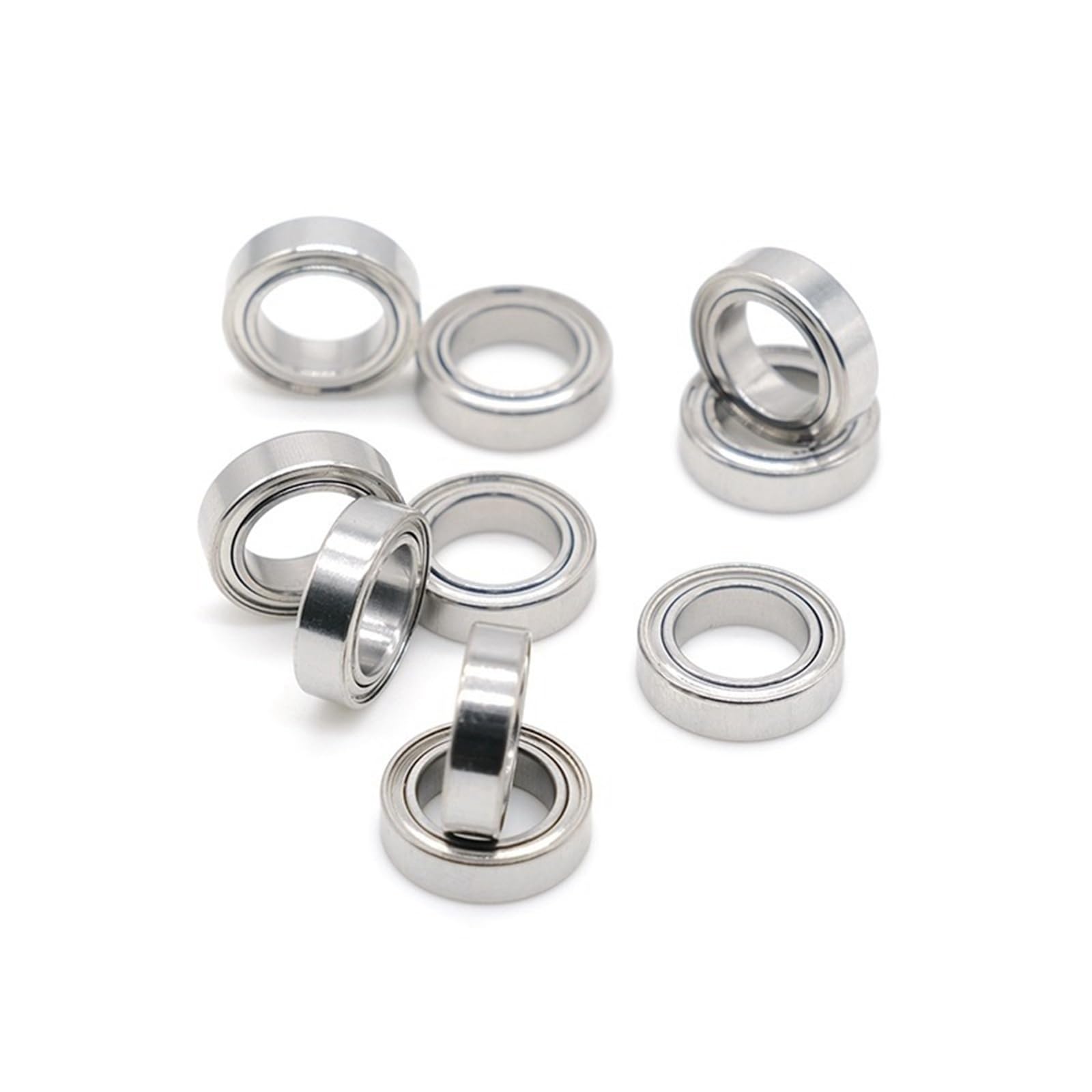 Rodamientos de bolas de ranura profunda R168-2Z R168Z, 6,35 x 9,525 x 3,175 mm, 1/4 x 3/8 x 1/8 pulgadas, 10 unidades