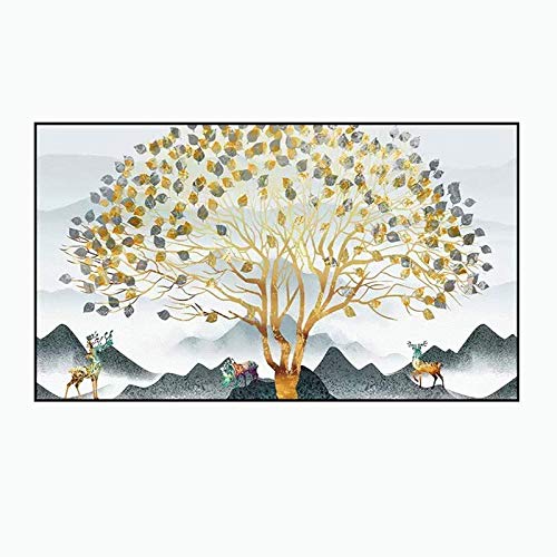 Kit peinture diamant 5D toile grand format anti-stress Arbre porte-bonheur