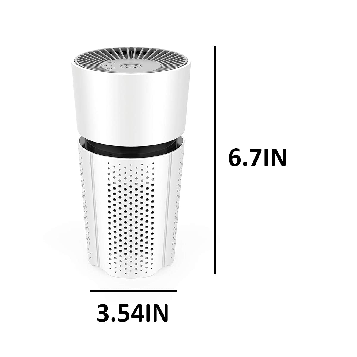 MICPANG Air Purifiers for Bedroom Mini Desktop Air Purifier for Home HEPA Air Purifier with True Air Filters Car Air Purifier Low Noise Portable Air Purifier USB Air Cleaner (California)