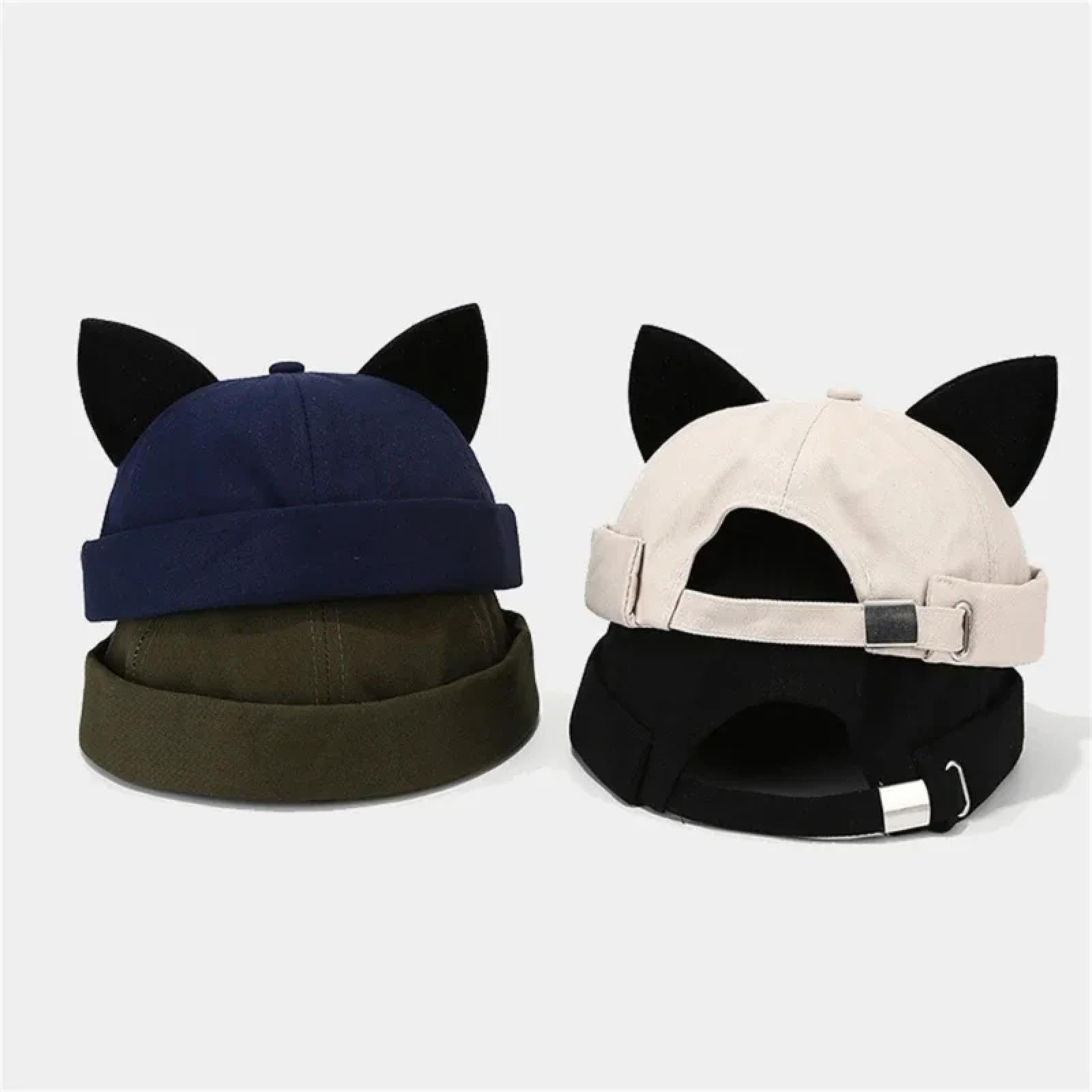 Gorros De Punto para Sombrero Tejido Beanie Sombrero De Color Liso Tamaño De Cabeza Ajustable Piel Adulta