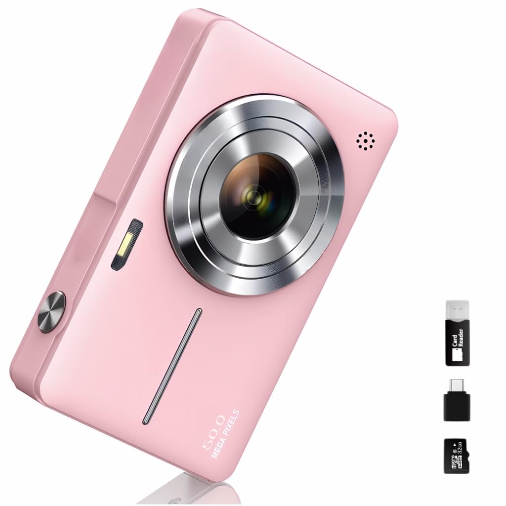 Digital Camera for Kids with 32GB Card 48MP 1080P HD Camera for Vlogging with 2.4