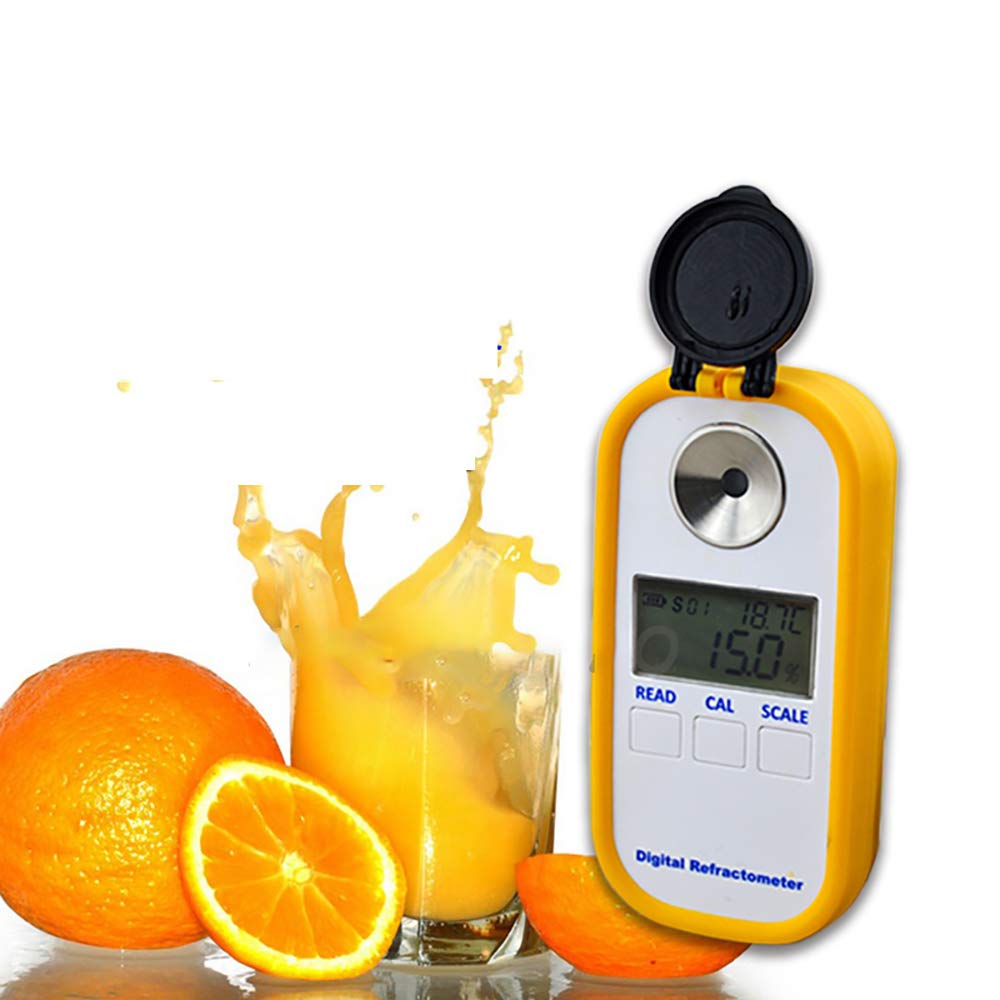 Misuratore di concentrazione del rifrattometro Digitale dello Zucchero con Display a Doppia Scala BRIX/TDS per Alimenti, succhi e caffè