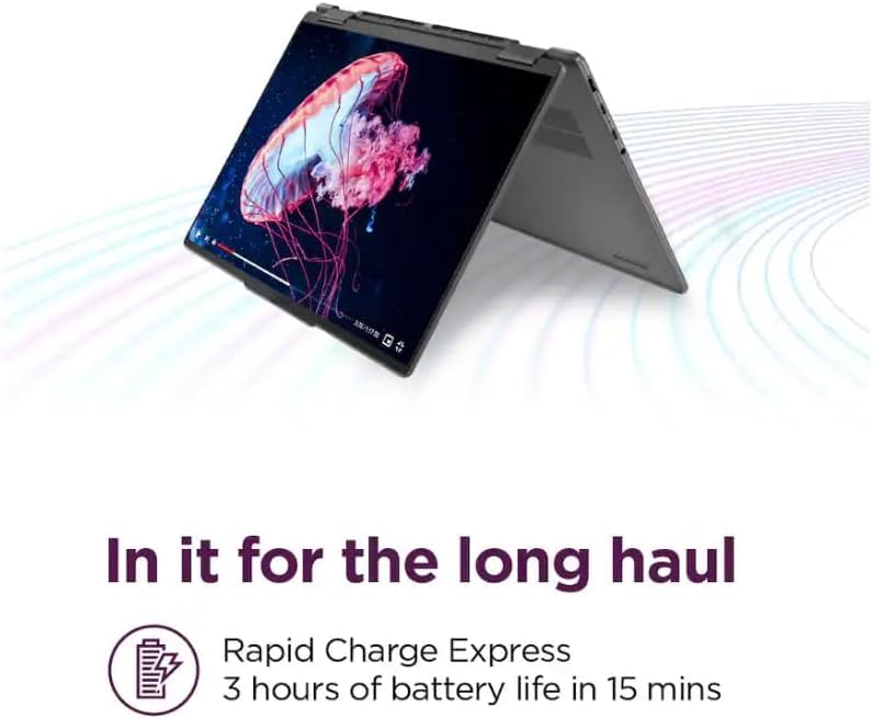 Image of Lenovo Yoga 7 Copilot + 2-in-1 Laptop 16.0 inch Touchscreen IPS WUXGA Display (AMD Ryzen 7 8840HS, 16GB LPDDR5X, 512GB M.2 PCIe SSD, Fingerprint, Webcam, Backlit KB, WiFi 6E, Bluetooth 5.3, Win 11 Pro)