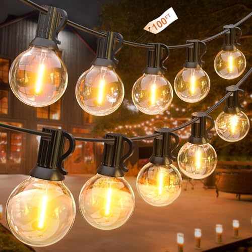 LED Lichterkette 10m, 100 LEDs, Mit Fernbedienung & App, Für Party & Garten
