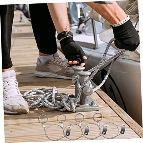 Pasadores de cuerda antipérdida Lurrose de acero inoxidable para cubiertas de barcos 4