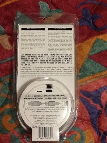 Cable de red Geek Squad CAT-6 RJ-45 0.91 m miniatura 2