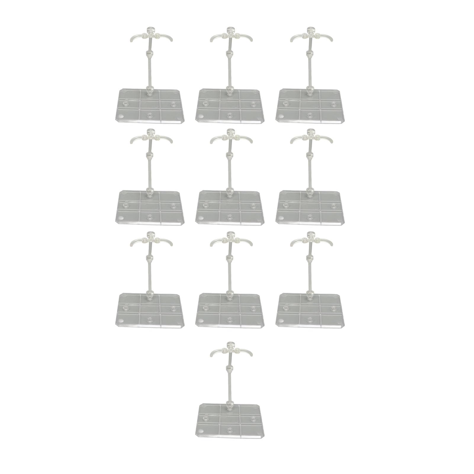 Pack De 10 Soportes De Exhibición De Acrílico Transparente Para Figuras De 6 Pulgadas – Estables Y Ajustables