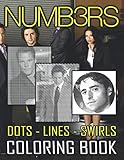  Numb3rs Dots Lines Swirls Coloring Book: Activity Swirls-Dots-Diagonal Books For Adult Numb3rs