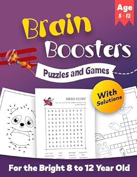 Paperback Brain Boosters: Puzzles and Games For The Bright 8 to 12 Year Old Book