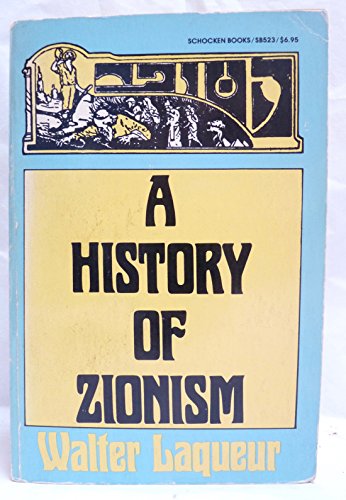 A History of Zionism 0805205233 Book Cover