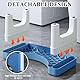 Toilettenhocker, Klohocker, Abnehmbar und Stapelbar, Staubfreier und Rrutschfester Badezimmer-Töpfchenstuhl für eine Gesündere Toilettenhaltung Bekämpft Hämorrhoiden Klohocker (Navyblau)
