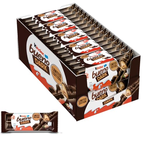 Kinder Bueno DARK - Caja 30 paquetes de Kinder Bueno Dark de 2 Barritas.
