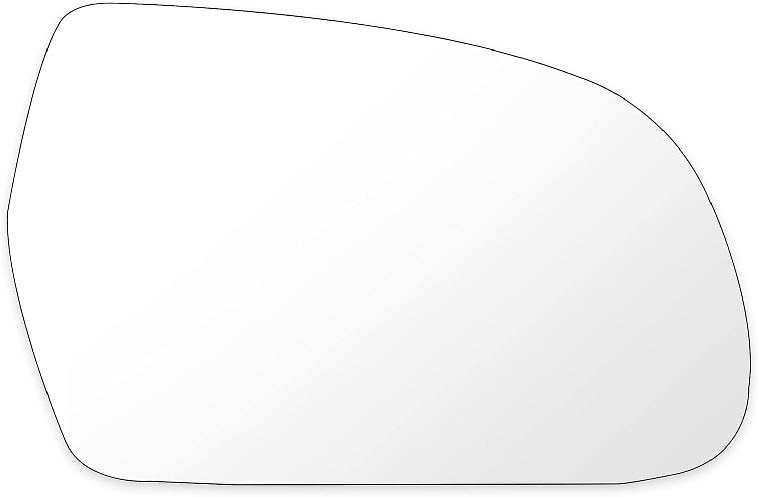 ROADFAR Side View Mirror Glass Replacement RH/PASSENGER Side Mirror Glass Fit for 2010-2015 For AUDI A3/S3/A4/S4/A5/S5 W/HEATED Chrome Convex Passenger Side Door Mirror Glass W/PLATE 8K0-857-536-J