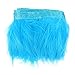 MILISTEN Abbigliamento di Piume Accessori Flanella Peluche Feather con Raso Fai da Te FRANGING Frange Nastro di Piume per Abito da Sposa Artigianato (2M Blu)