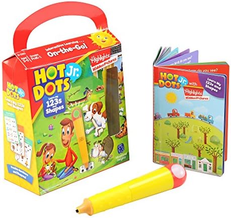 Educational Insights Hot Dots Jr. Learn My 123s with Highlights: Homeschool Learning Workbooks, Kids Travel Activity, Ages 3+