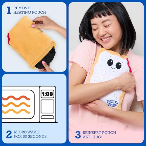 Image of Pop-Tarts Happy Helpers By Relatable, The Cozy Comfort That's Anything But Boring, Get Relief with Cozy Heated Plushies and Other Dorm Essentials, Includes 1 Microwavable Pop-Tarts Heating Pad