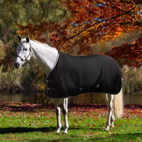 Image of Equinavia Luftig Waffle Cooler | 100% Cotton - Black - 72 in