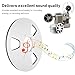 10 Inches Empty Takeup Reel, Aluminum Alloy Open Reel Audio Take Up Reel, with 3 Hole Wind Resistance Holes, for Recording (Silver)