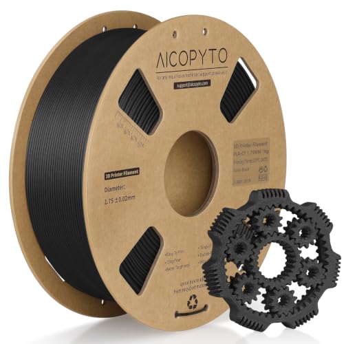 Carbon Fiber PLA 3D Printer Filament 1.75mm Black 1KG (2.2lbs)